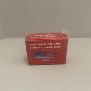 US Citizenship Flashcards For The United States Exam 3.5”x2.5” 100 Questions